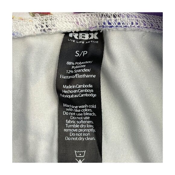 RBX Legging Womens Small Multicolor Tie-Dye Polyester Stretch High-Waist Pull-On - Picture 2 of 5